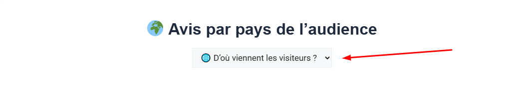 Choix du Pays ListAndFuse